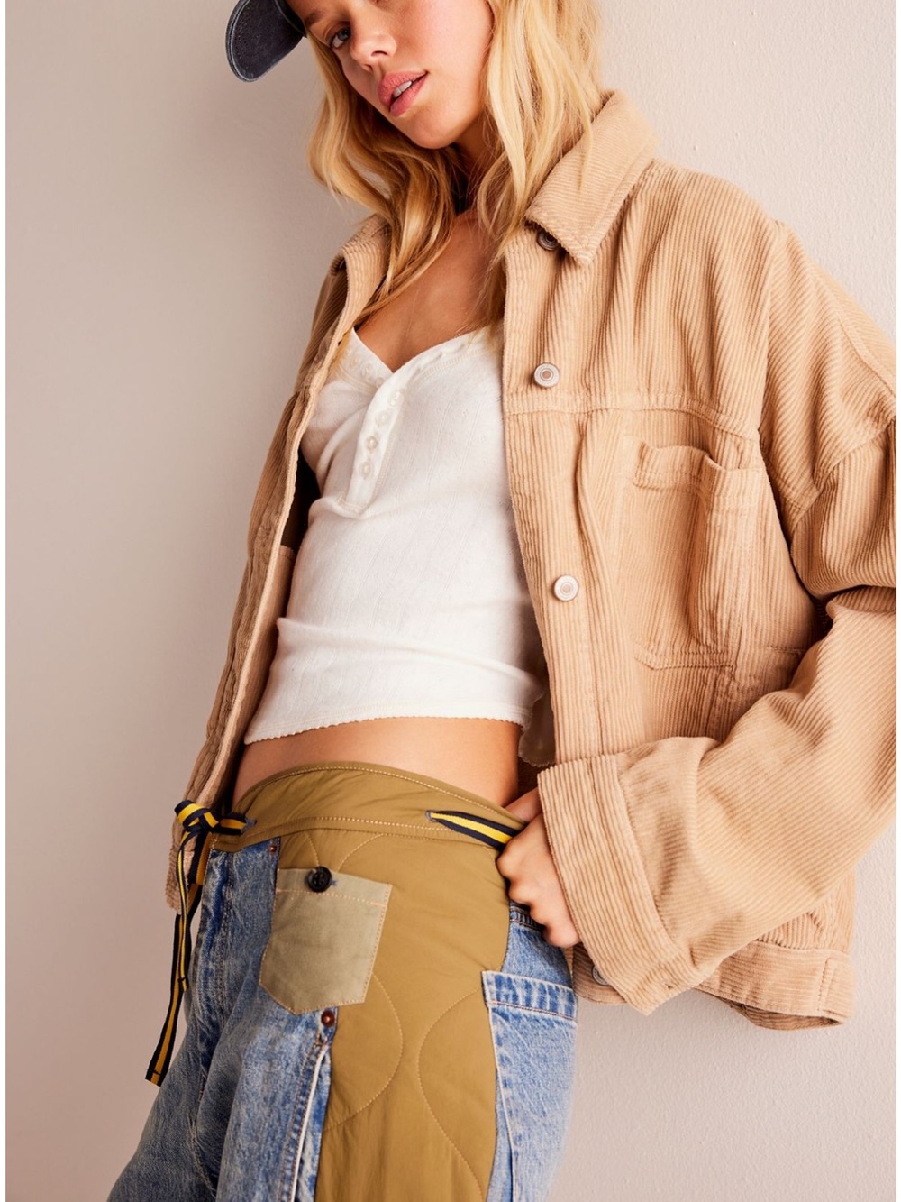 Free People Opal Swing Cord Jacket